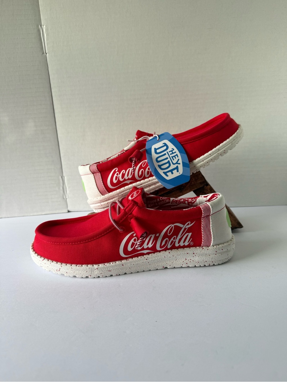 HeyDude X Coca Cola Wally Coke Men’s M9 Red Limited Edition 43062-62M No Box New